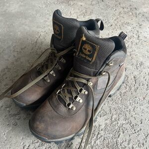 Timberland Men's Dark Brown Leather Boots - waterproof